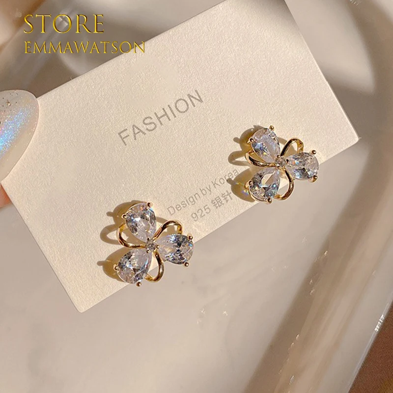 

Elegant and Exquisite Opal Petal Circle Stud Earrings For Woman 2022 New Classic Jewelry Luxury Party Girl's Unusual Earrings