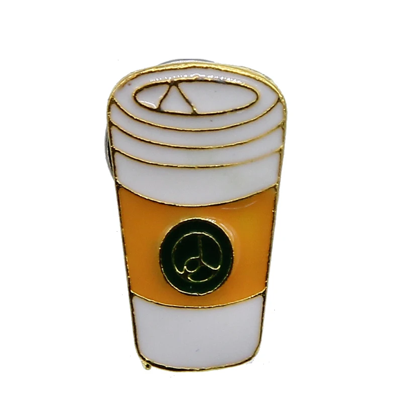 Брошь с эмалью из мультфильма молоко сок кола кофе джинсовая куртка значок на