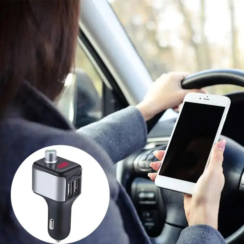 Автомобильный Bluetooth-совместимый беспроводной FM-передатчик USB зарядное