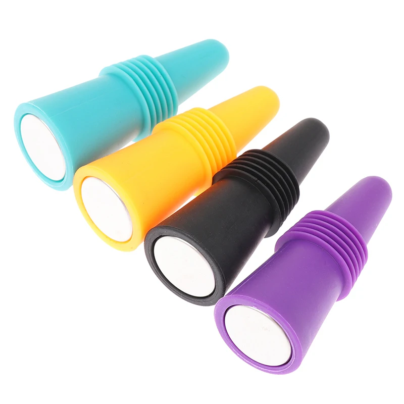 

Wine Bottle Stopper Silicone Wine and Beverage Bottle Stopper Colorful