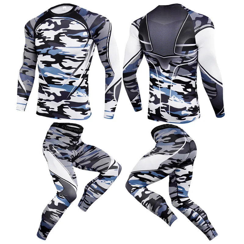 Спортивный костюм Мужская одежда для фитнеса спортивная комплект йоги