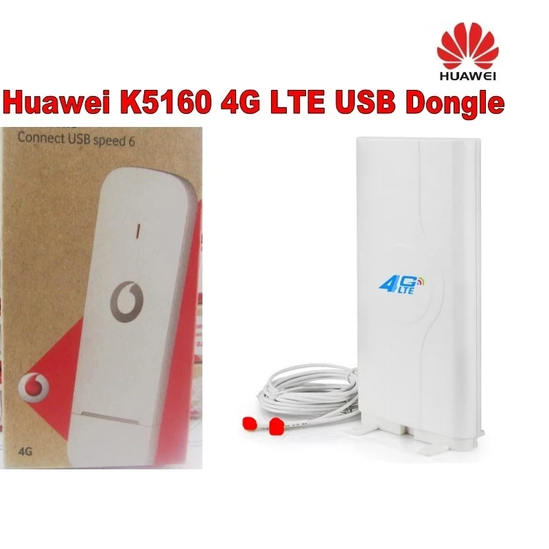 Unlocked K5160 Vodafone 4G LTE USB Dongle USB Stick Data Card With SIM Card Slot 4g Dongle Android Huawei Modem