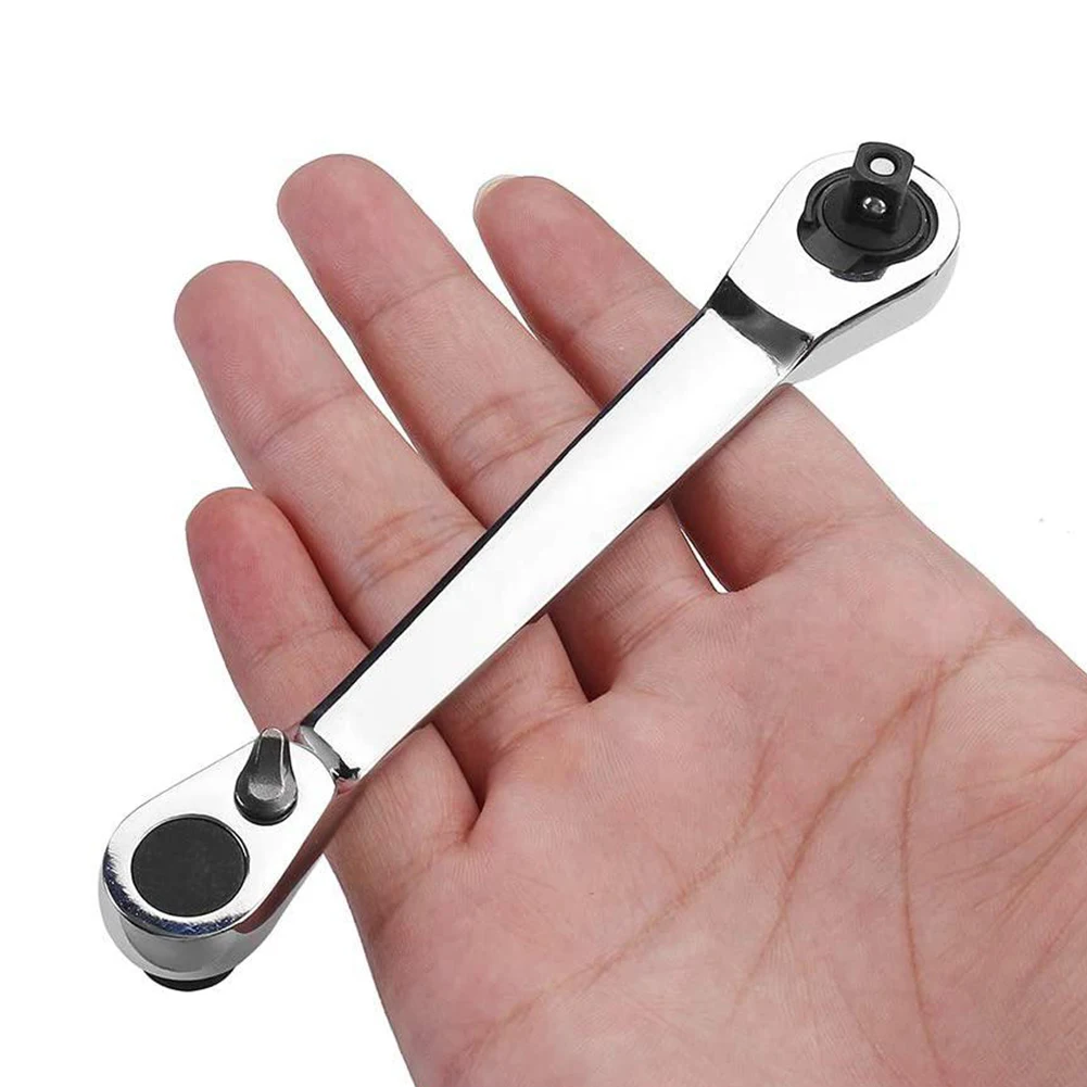 

Ratchet Wrench 1/4 Inch Drive Socket Quick Release Dual-Use Spanner Hand Tool Rod Screwdriver Bit Tool For Factory/4S ShopsMini