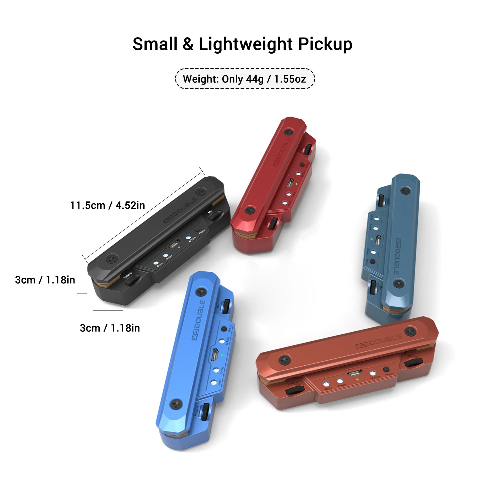 Предусилитель для гитары X0 Soundhole Pickup с регулировкой громкости и звука