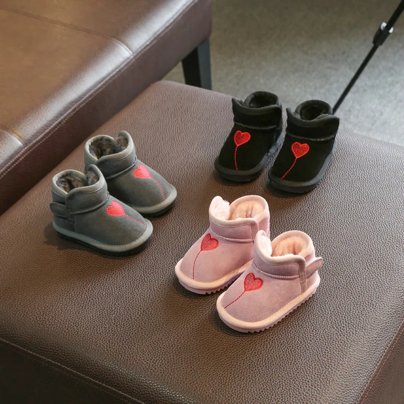 2019 г. Зимние ботинки для маленьких девочек и мальчиков зимние малышей