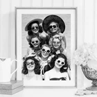 Красивая Женская старинная фотокартина, холст, постер, винтажная пляжная картина с солнцезащитными очками