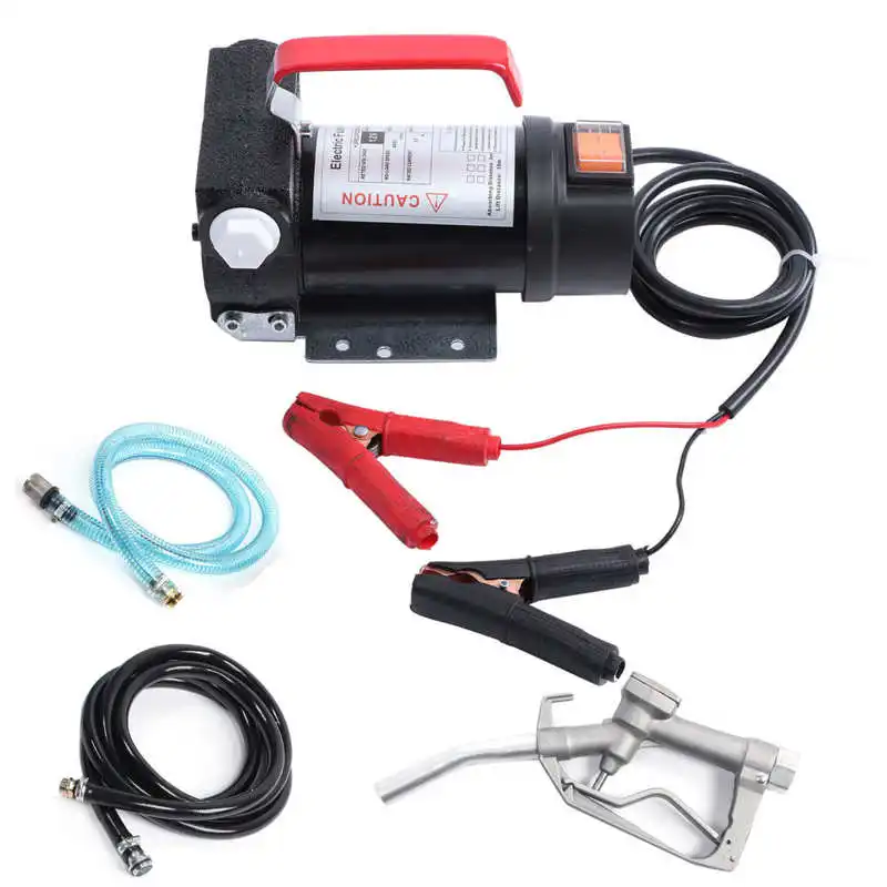 

New 12V Electric Diesel Fluid Extractor Auto Oil Transfer Pump Diesel Extractor Pump With Fuel Nozzle
