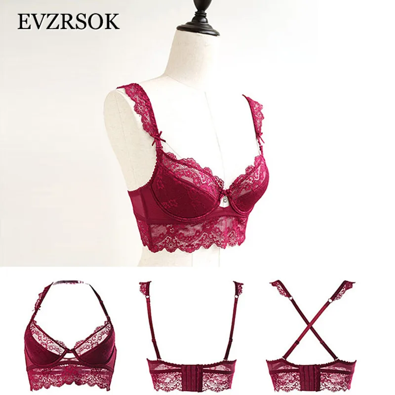 2019 красное вино белье наборы кружева плюс размер бюстгальтер трусики