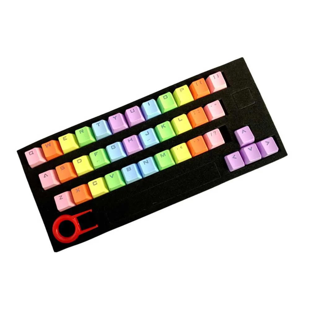 37 key красочные PBT механическая клавиатура Gaming Keyboard клавиши комплект