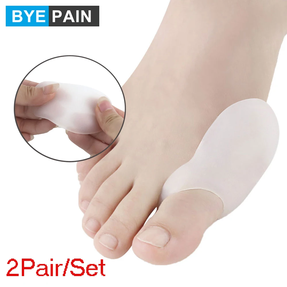 

2Pair BYEPAIN Ergonomic Bunion Protector Cover Toe Gel Toe Separator Shield with Hallux Valgus Split
