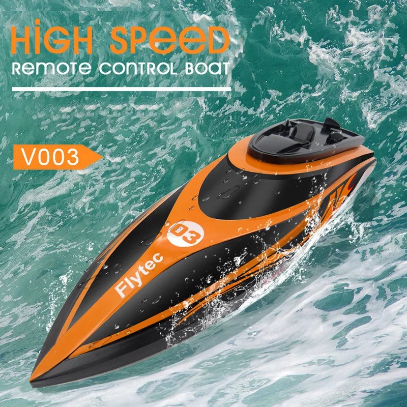 Радиоуправляемая лодка Flytec V003 детская лодка с дистанционным управлением очень большой размер зарядка катер для мальчиков водные игрушечные яхты Модель Катера