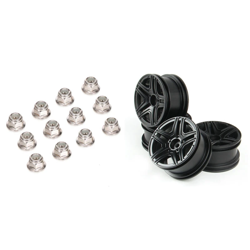 Комплект металлических колесных дисков 1 комплект ступица колеса для MN86 черная и