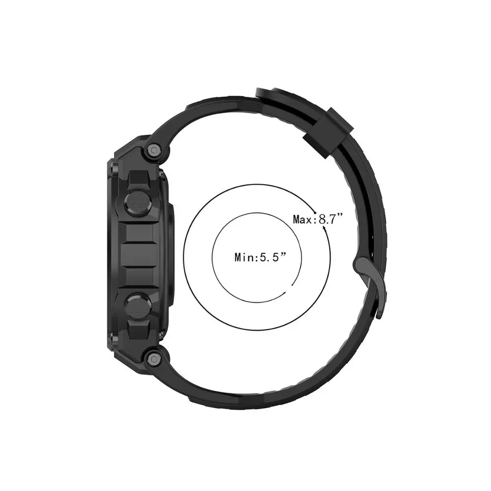 Ремешок силиконовый для Huami Amazfit T-Rex/Ares мягкий резиновый браслет смарт-часов Ares/T-Rex