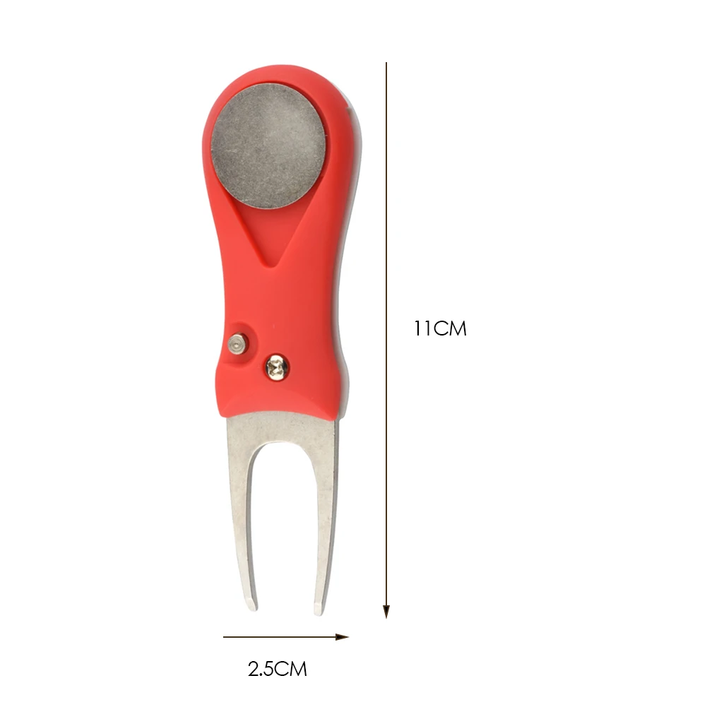 

Foldable Golf Divot Tool Pitch Groove Cleaner Golf Pitchfork Putting Green Fork for Outdoor Exercise Sport Ornament for Dropship