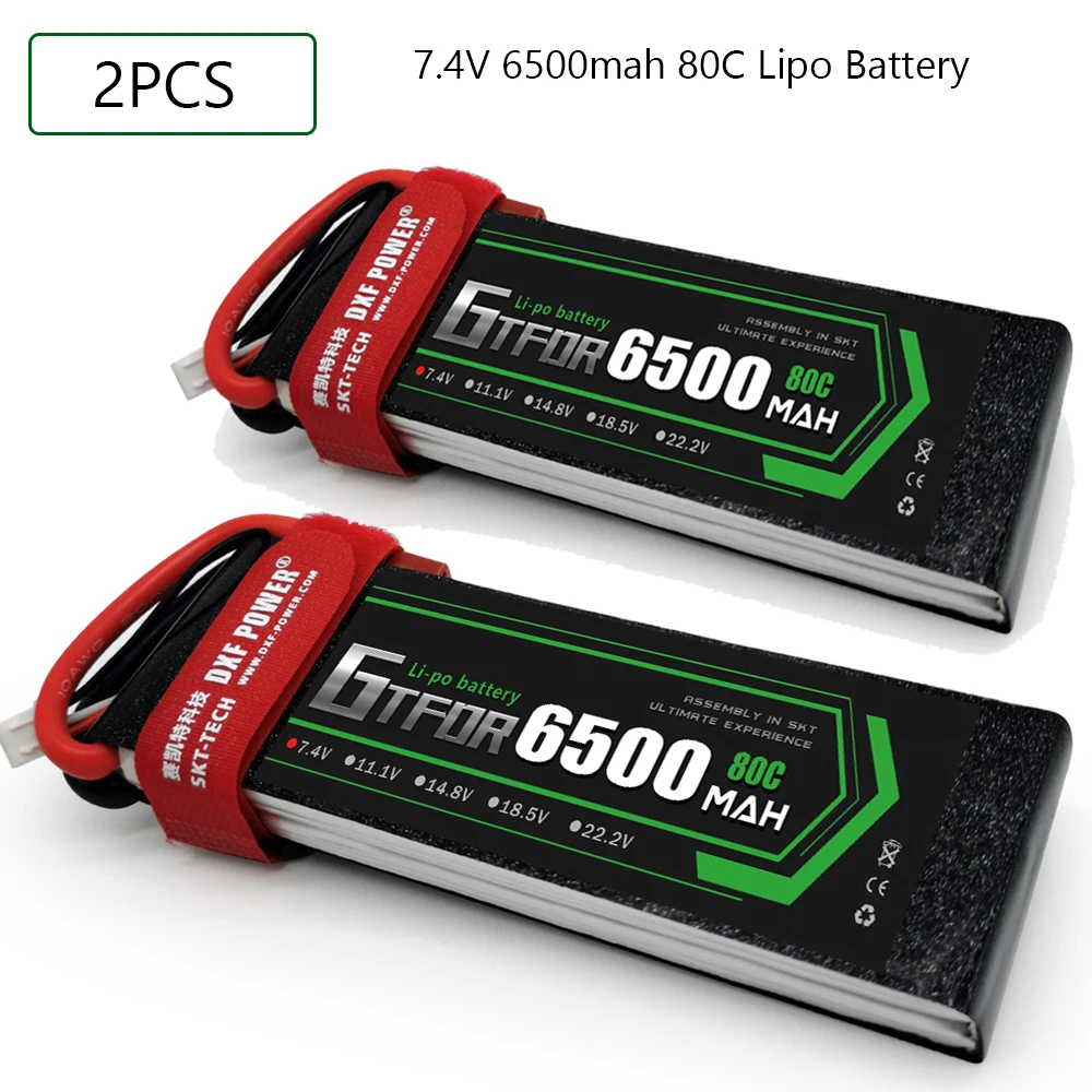 

GTFDR 2S 7,4 V 6500mah 80C-160C Lipo батарея 2S XT60 T Deans XT90 EC5 для FPV дрона самолета автомобиля гоночного грузовика лодки радиоуправляемых частей