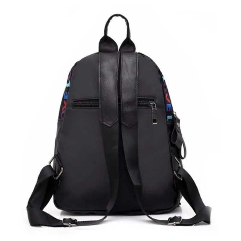 

Women Anti-theft Backpack Waterproof Fabric Large Female Shoulder Bag Large Capacity Simple Style Casual Travel
