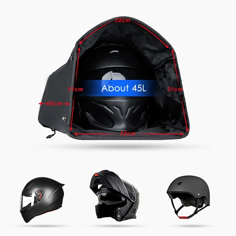 

Rhinowalk Motorcycle Bag Cycling Helmet Backpack Waterproof Storage Bags Luggage 45L High Capacity Touring Pack