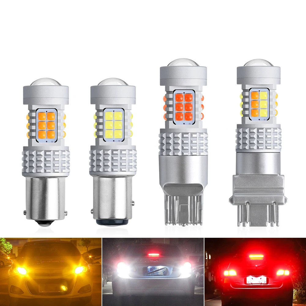 

1157 BAY15D PY21W LED Bulbs P21/5W Turn Signal 1156 3030 30 SMD T20 W16W 7443 W21W 7440 Auto Reverse Lamp Daytime Running Lights