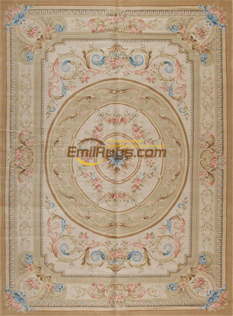 Kopen Savonnerie Stijl Handgeknoopte Wol Stapel Gebied Tapijt Geweven Voor Tapijten Woonkamer Pluche Wol Voor Luxe Ronde Tapijt Runner Tapijt