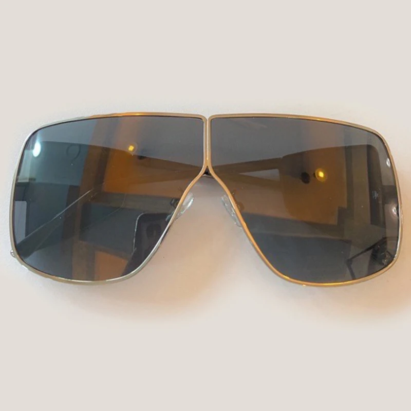 2020 New Rectangle Sunglasses Women Men Fashion Oversized Metal Frame Retro Shades Male Oculos UV400