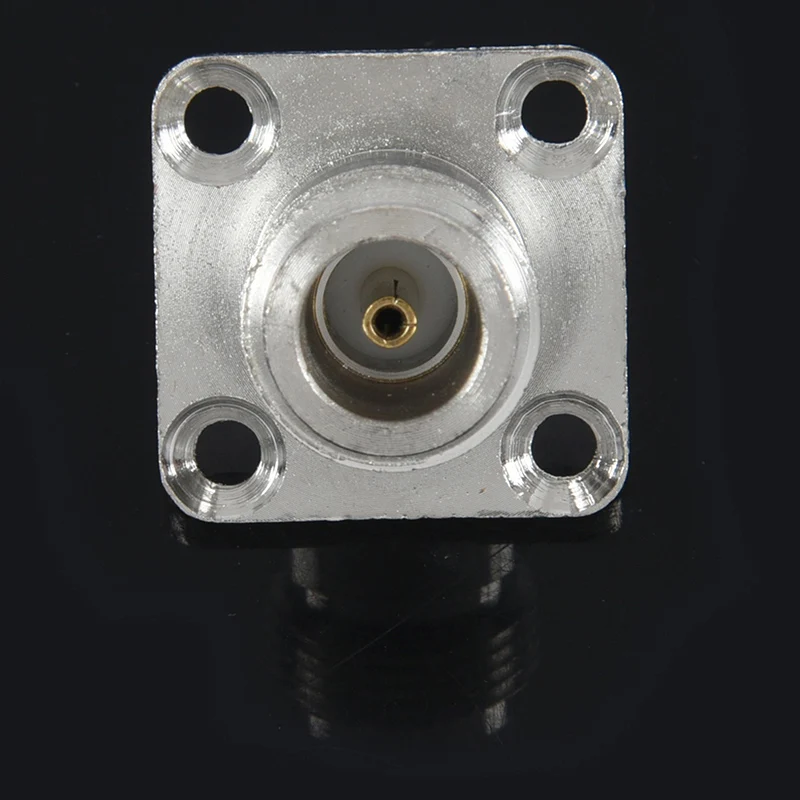 Тип N женский разъем РЧ коаксиальный 4 отверстия для крепления на панель с чашкой