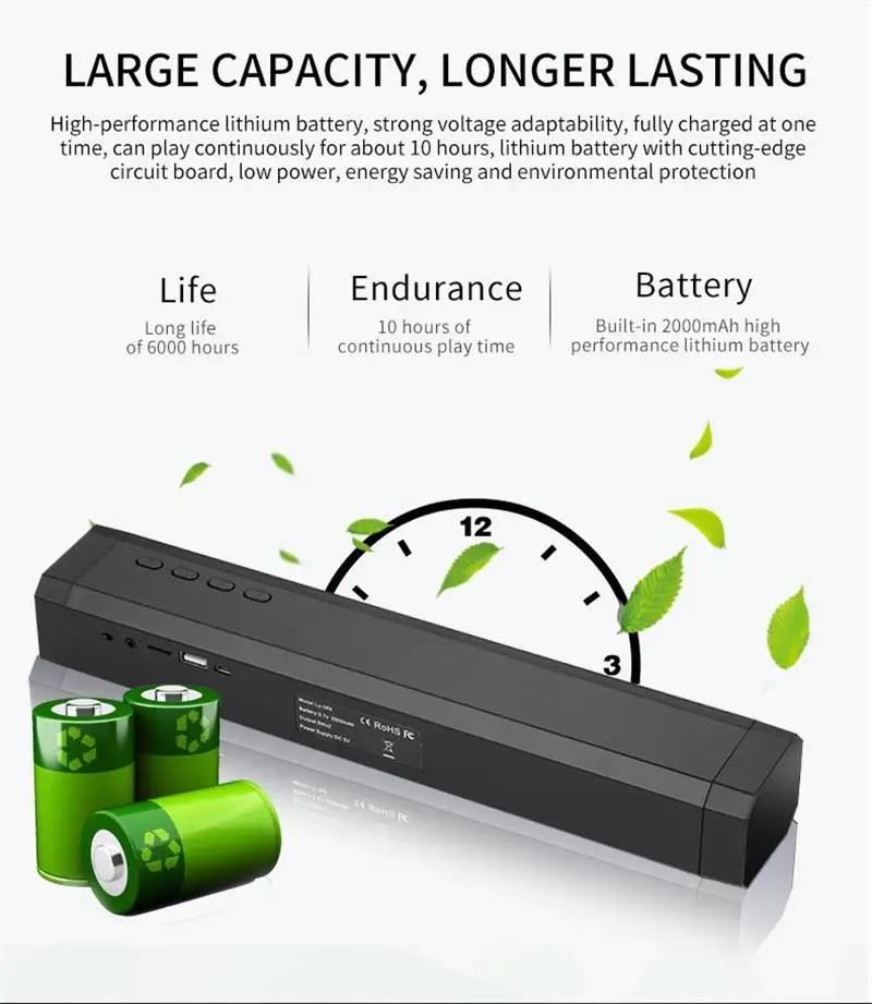 FELYBY Lp-089 беспроводной Bluetooth динамик Саундбар стерео мини аудио музыкальный плеер Домашний кинотеатр тв сабвуфер
