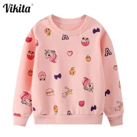 vikita girls sweatshirt autumn cotton unicorn print toddlers kids girls sweatshirt children clothes for girl casual tops wear