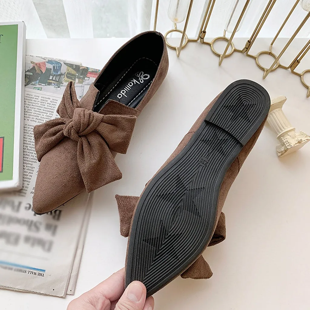 Туфли JAYCOSIN женские на плоской подошве балетки без застежки с закрытым носком