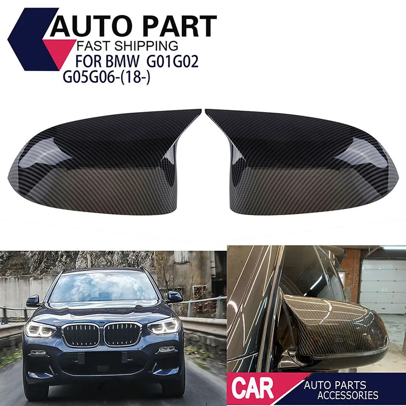 

Side Mirror Cover Rearview Mirror Cap Fit For BMW X3 G01 X4 G02 X5 G05 X6 G06 F15 F16 F25 F26 After ABS Car Replaceable Parts
