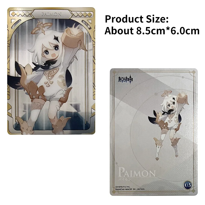 Genshin Impact Xiao Xiangling Paimon Dainsleif карточные Стикеры для косплея аниме аксессуары