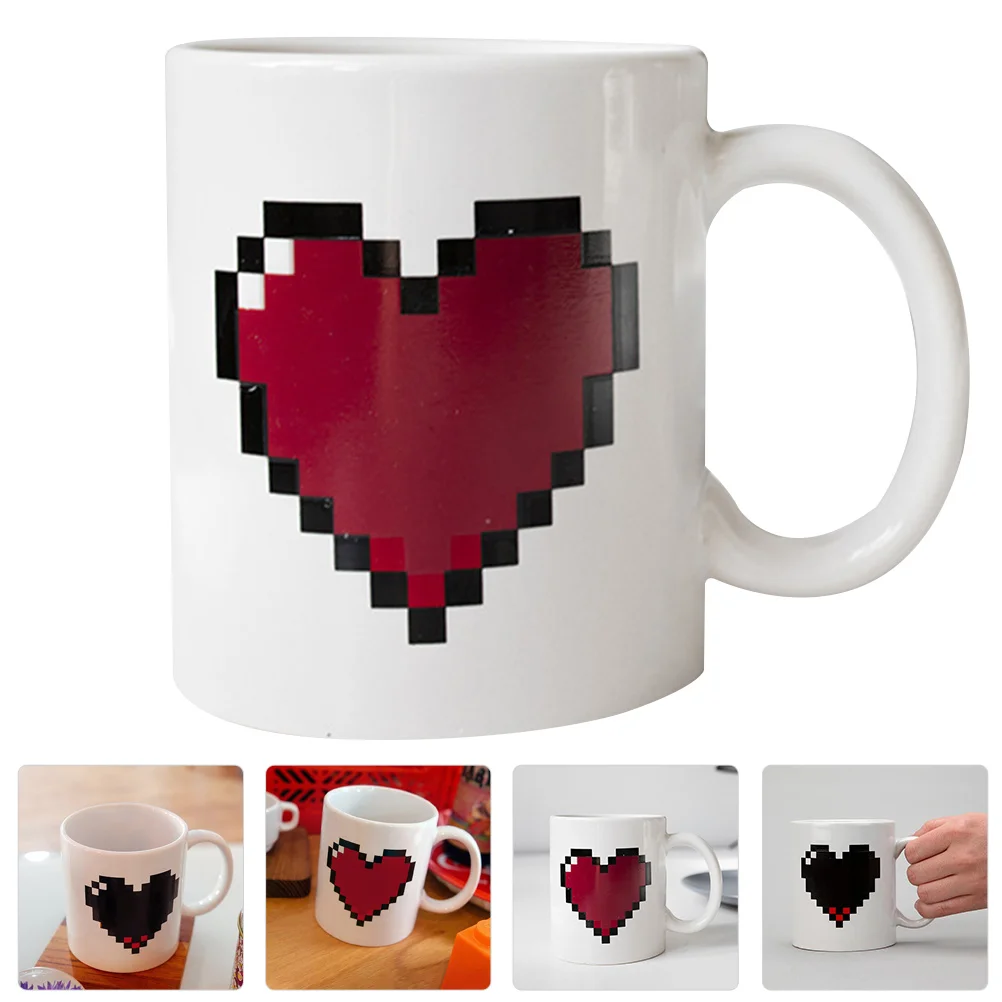 

1pc Color Changing Mug Heat Changing Cup for Morning Coffee Tea Ceramic Mug