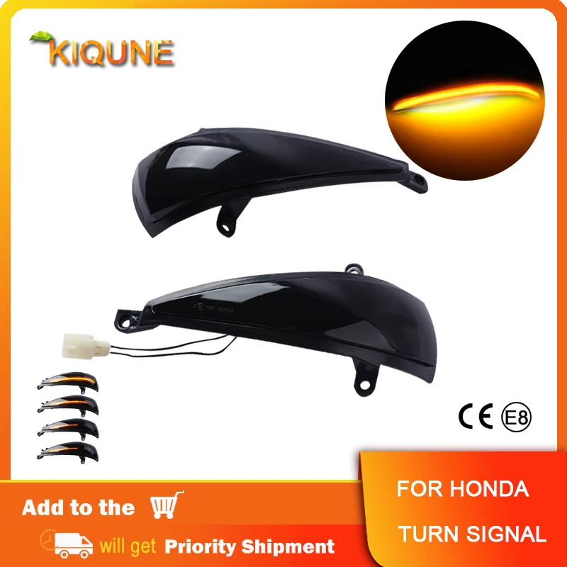 

2Pcs Dynamic LED Car Side Mirror Indicator Turn Signal Lights For Honda Civic 2005-2012 Hatchback 3 door/5 door Type-S Type-R