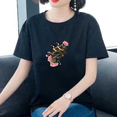 

Новинка лета 2021, женская одежда, футболка с коротким рукавом