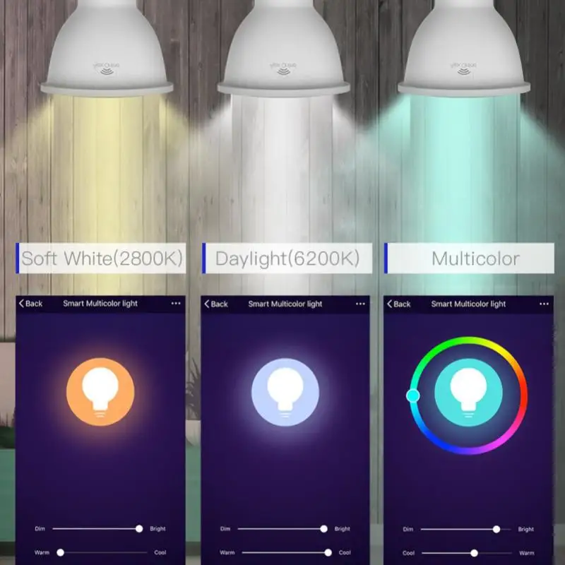 

Tuya GU10 WiFi Smart LED Bulb RGB CCT 4.5W Dimmable Lamps Smart Life APP Remote Control Work With Alexa Google Home 2800-6200K