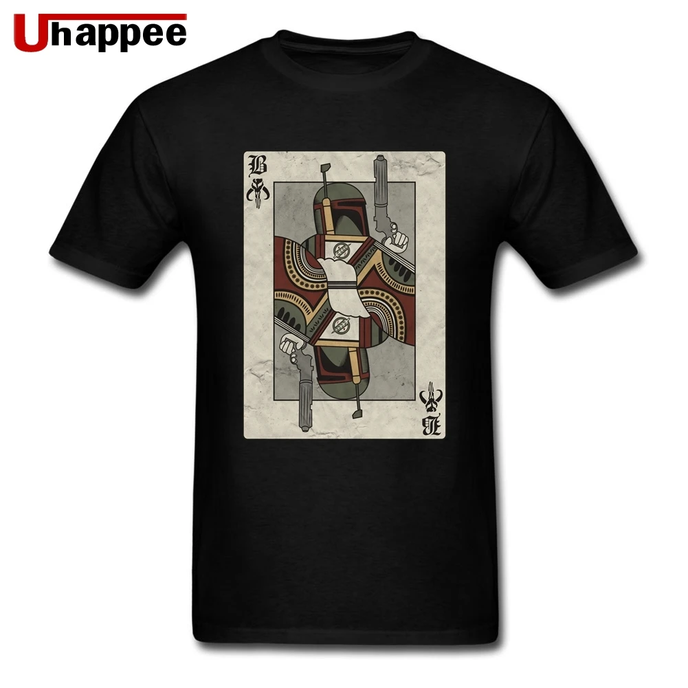 Футболки футболки Звездные войны Boba Fett Poker Guys 80S мужские с коротким рукавом