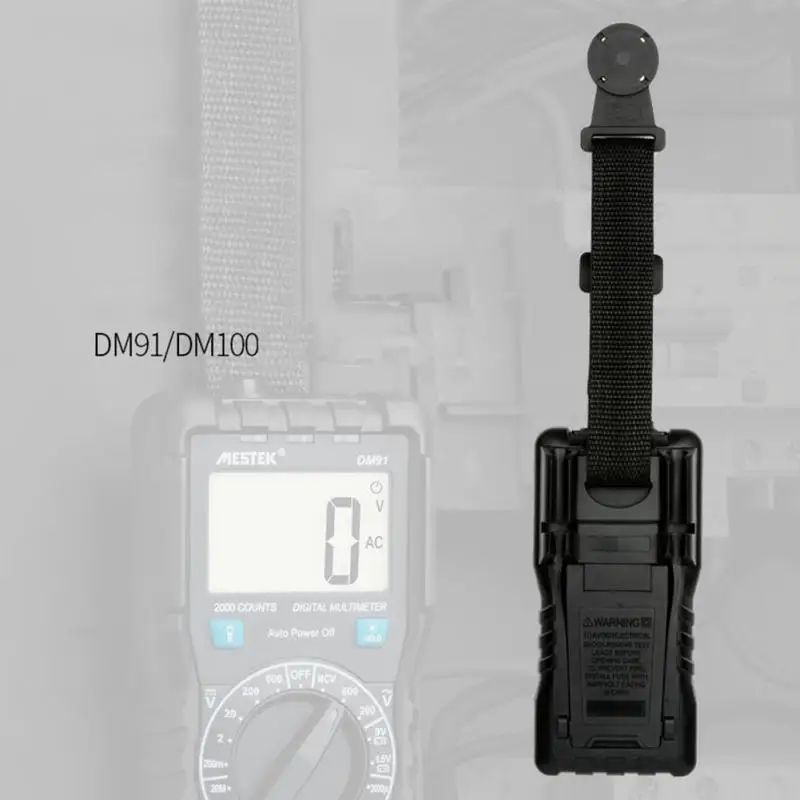 Сильный магнит Черный мультиметр ремешок Практичный комплект портативный