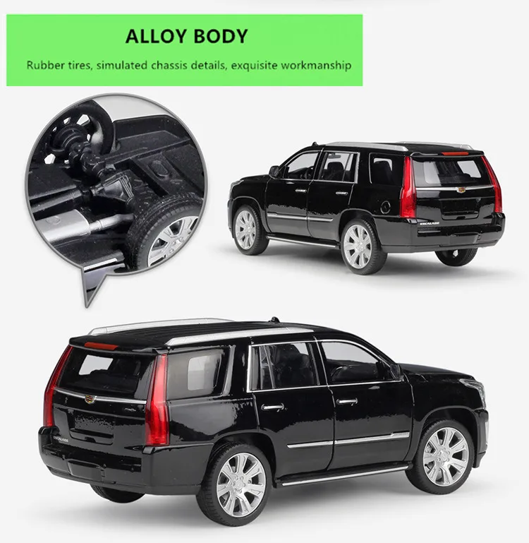 WELLY 1:24 Cadillac Escalade SUV модель автомобиля из сплава украшение Коллекция игрушек инструменты подарок