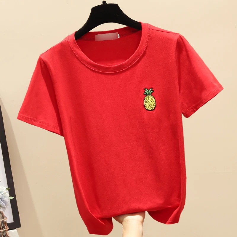 

T Shirt Women Korean Streetwear Boho Summer Tops Harajuku Ropa Mujer White