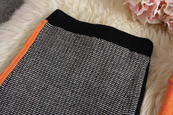 ALPHALMODA осень новое поступление Женский вязаный свитер юбка костюмы яркий цвет Молодежный Зимний вязаный костюм комплект из 2 предметов