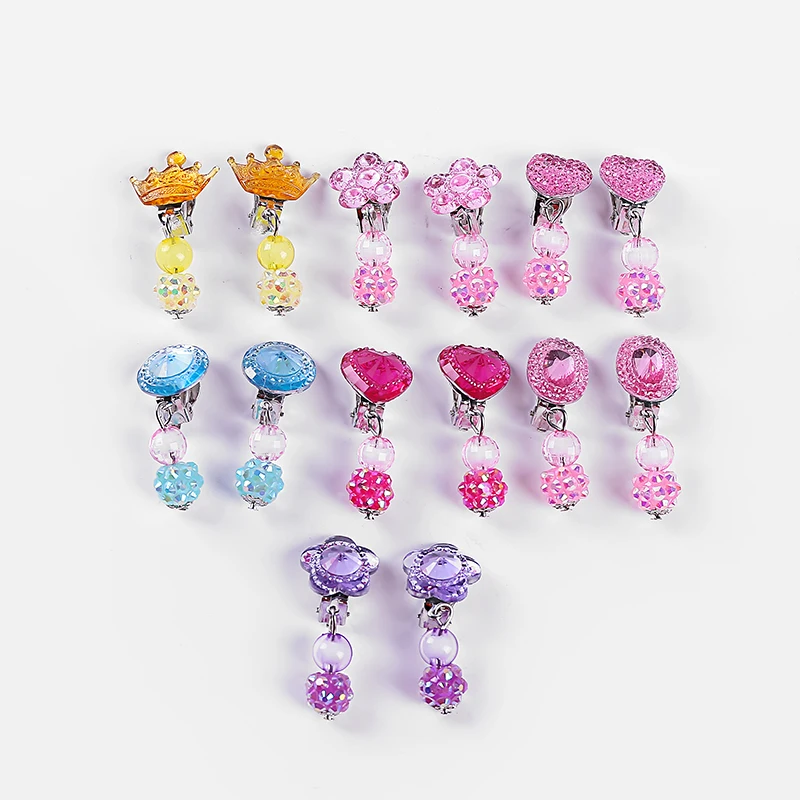 Новые креативные милые детские заколки для ушей с мультяшным животным акриловые