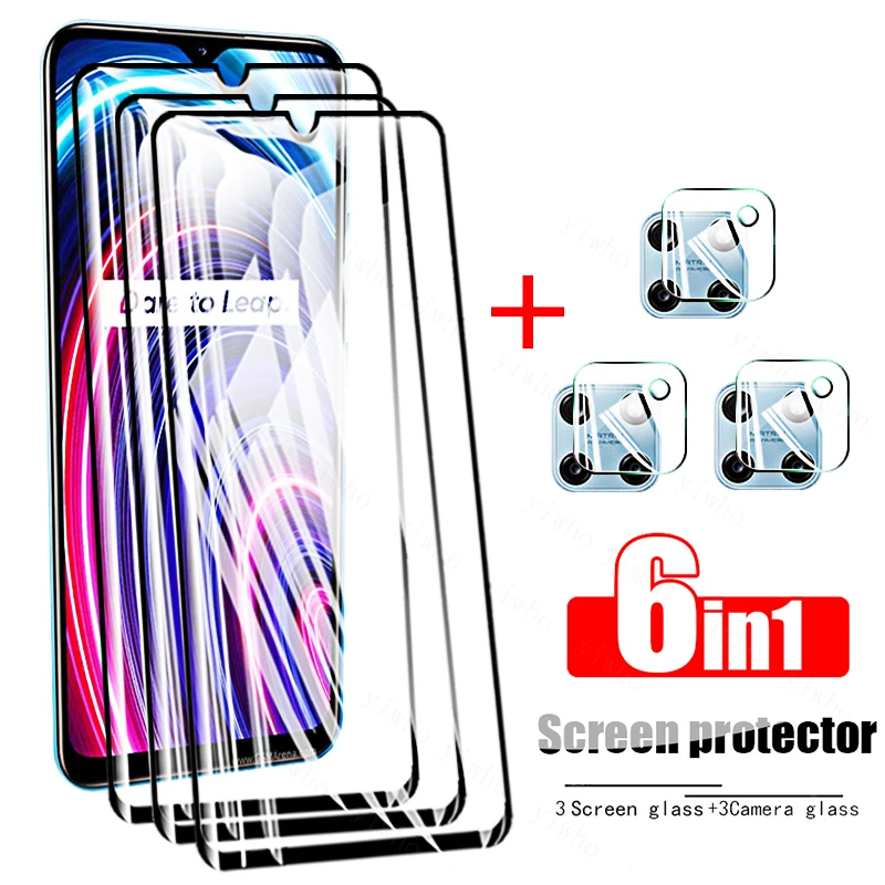 On for OPPO Realme C25Y Glass Tempered Glass for Realme C25Y C 25y C25 Y Glass Full Cover Screen Protective Film for Realmi C25Y