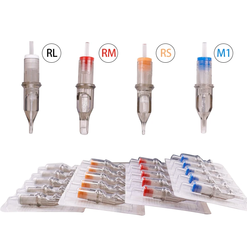 10 шт. иглы для тату RL/RM/RS одноразовые полуперманентные дезинфекционные