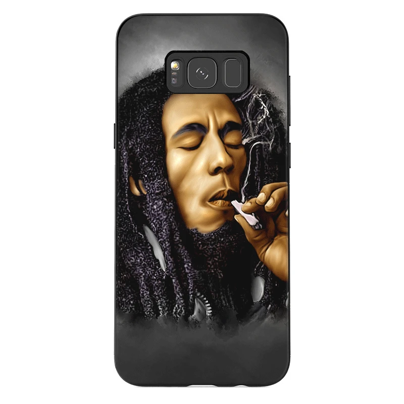 Чехол для телефона для samsung J6 A70 A60 A50 A40 A20 A30 A10 A7 A6 A5 A3 A8 A9 чехол от bob marleys раста Лев регги "сделай сам" - Цвет: B7