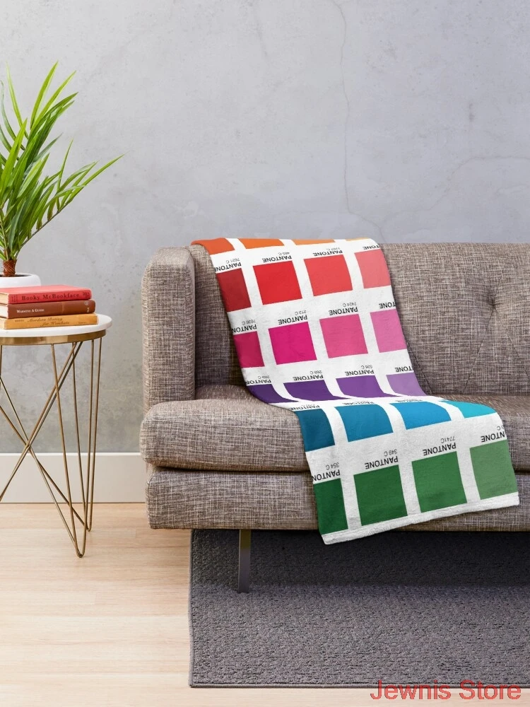 Мягкое Фланелевое покрывало с оттенками цветов Пантон|Одеяла| |