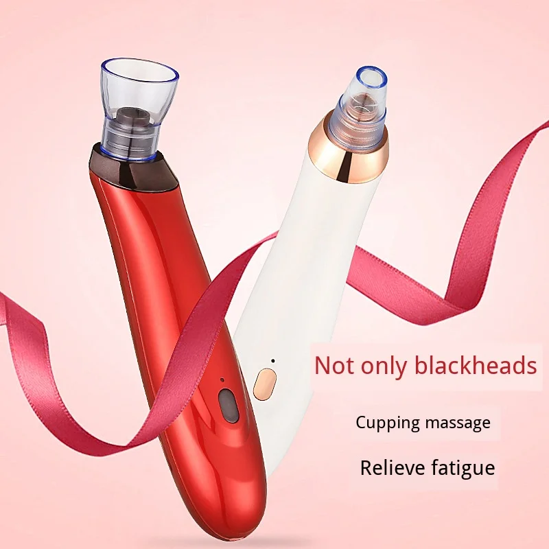 Blackhead Remover Pore Cleansing 3D Suck Acne Grease Improve Horny Cupping Massage Vacuum Cleaner Black Dot Pimple Tool | Красота и