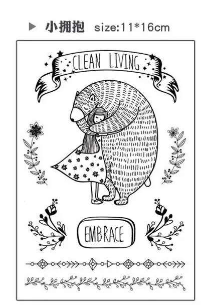 Северная Европа кактус прозрачный силиконовый прозрачный штамп для скрапбукинга Альбом DIY ремесло украшения резиновая печать канцелярские товары - Цвет: A