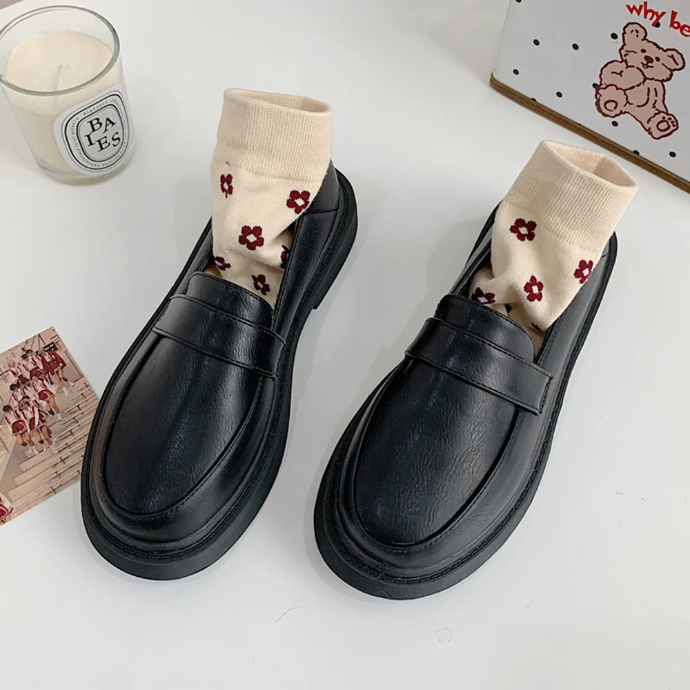 Женские туфли в стиле Лолиты из искусственной кожи Готическая форма кавайные