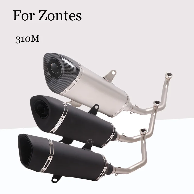 

For Zontes ZT 310M Motorcycle Modified Stainless Steel Exhaust Pipe Muffler Shengshi 310M Exhaust Pipe Fittings