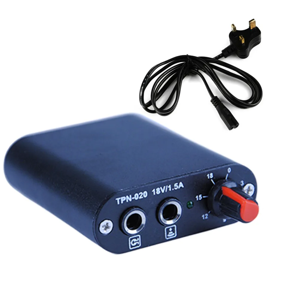 Полный комплект татуировки 2 тату машины пистолет черные чернила набор питания