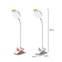 led desk lamp with clip touch dimming pink student dormitory eye protection light plastic night light for children student lampa